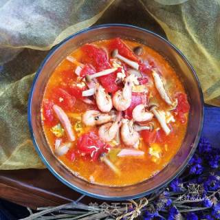 蟹味菇番茄汤的做法步骤：12