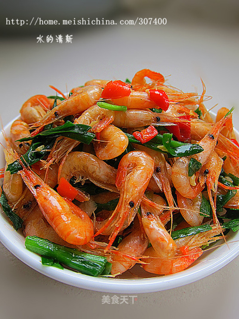 补肾壮阳—韭菜炒河虾的做法