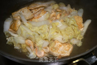 鲜香嫩白菜炖小白虾的做法步骤：5