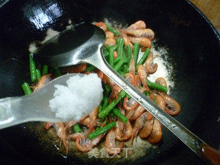 河虾炒带豆的做法步骤：8