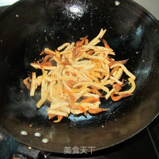 河虾豆腐丝的做法步骤：5