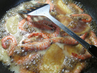 基围虾烧鲜素鸡的做法步骤：9