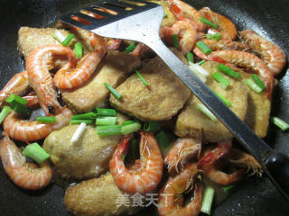 基围虾烧鲜素鸡的做法步骤：10