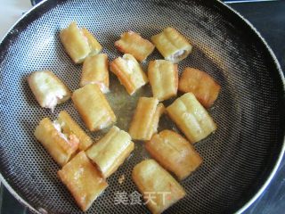 菠萝油条虾的做法步骤：6