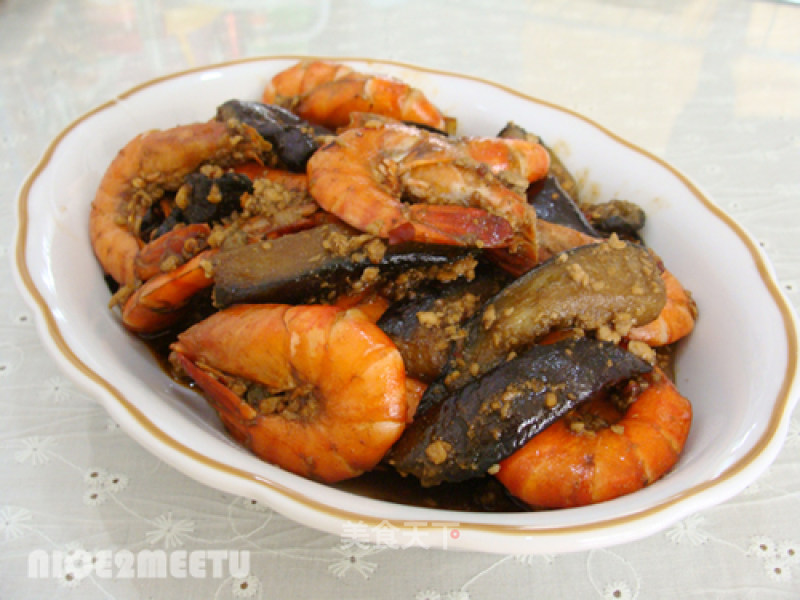 鱼香茄虾的做法