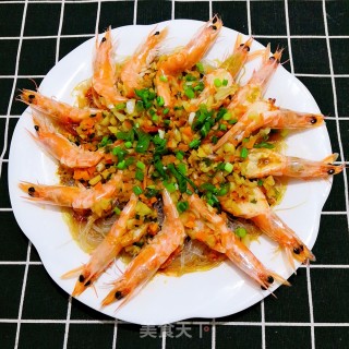 蒜蓉粉丝蒸虾的做法步骤：10