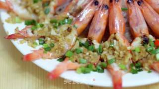 花开富贵蒜蓉虾的做法步骤：18