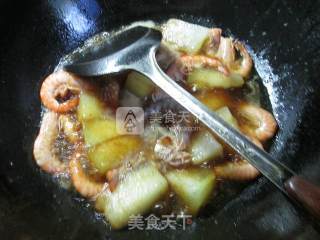基围虾煮冬瓜 的做法步骤：8