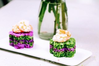 紫甘蓝茼蒿寿司饭的做法步骤：9