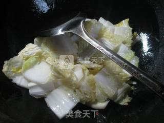 白菜炒基围虾 的做法步骤：2