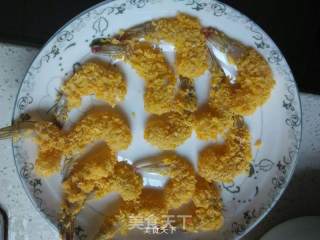黄金凤尾虾的做法步骤：4