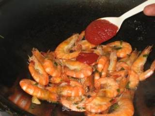 茄汁基围虾的做法步骤：9