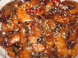 芝麻蚝油苦丁虾的做法步骤：11