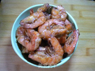 玛瑙蜜汁虾的做法步骤：12