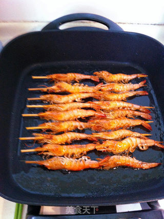 烤虾串的做法步骤：2