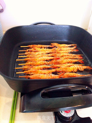 烤虾串的做法步骤：3