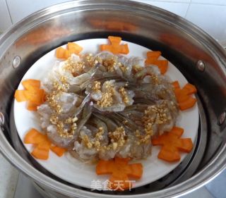 清蒸蒜蓉凤尾虾的做法步骤：5