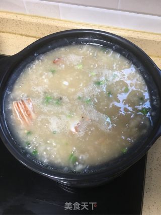 砂锅海鲜粥的做法步骤：10