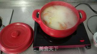鲜虾白米粥潮汕砂锅粥的做法步骤：7