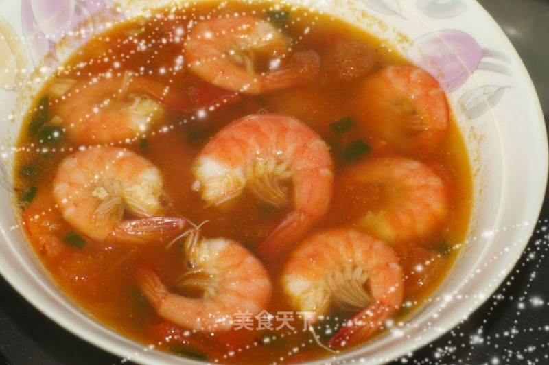 蕃茄鲜虾汤的做法