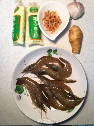 玉子蒸虾的做法步骤：1