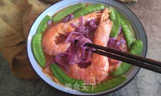 紫薯番茄大虾面的做法步骤：14