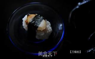 鲍鱼~北极虾寿司的做法步骤：9