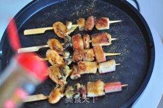 烧烤海鲜串的做法步骤：7