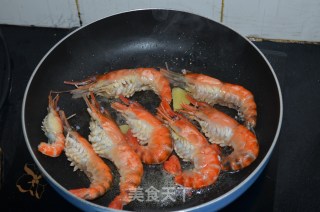 红烧蒜香大虾（对虾）的做法步骤：4