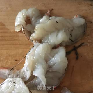韭苔炒虾仁的做法步骤：4