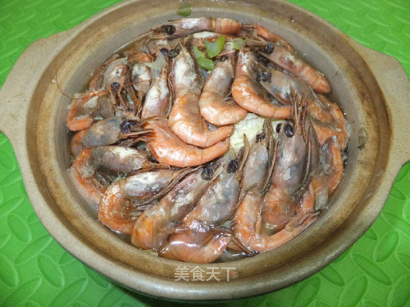 砂锅北极虾的做法