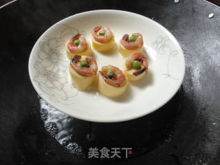 (加拿大野生北极虾试用报告)--------日本豆腐蒸虾仁的做法步骤：7