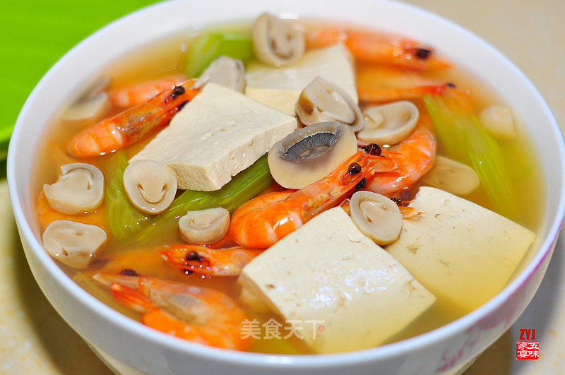 菌菇豆腐清汤的做法