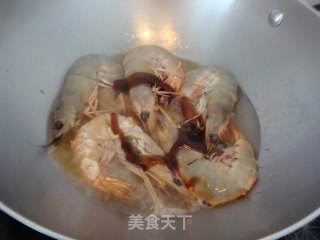 蚝油煎对虾的做法步骤：8