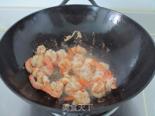 芦笋青椒凤尾虾的做法步骤：7