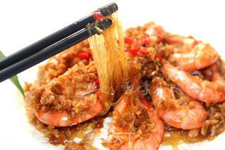 #铁釜烧饭就是香#蒜蓉粉丝蒸海虾的做法步骤：14