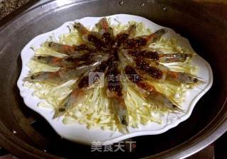 蒜蓉海虾蒸金针菇的做法步骤：13