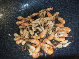 韭菜苔炒双虾的做法步骤：5