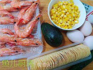 海虾牛油果沙拉──鱼儿厨房私房菜的做法步骤：1
