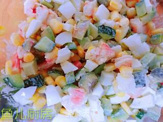 海虾牛油果沙拉──鱼儿厨房私房菜的做法步骤：19