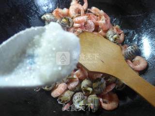 花螺炒海虾的做法步骤：8