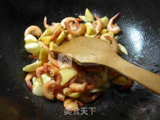茭白炒海虾的做法步骤：8