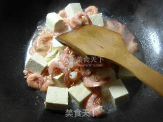 海虾煮豆腐的做法步骤：5