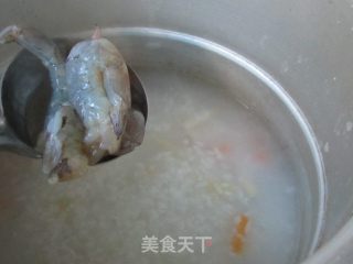 虾仁甘蓝泡菜粥的做法步骤：8
