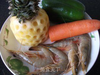 果蔬虾仁的做法步骤：1