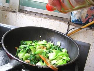 虾米油菜的做法步骤：8