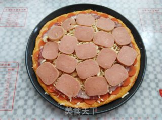 南瓜干虾健康披萨的做法步骤：13