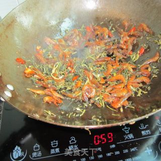 梅干菜炒虾的做法步骤：6