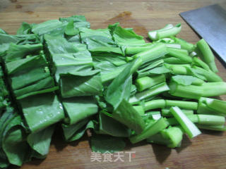 【宁波】虾干油菜蕻煮粉丝的做法步骤：2