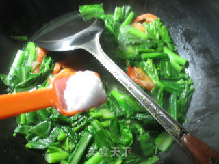 【宁波】虾干油菜蕻煮粉丝的做法步骤：6